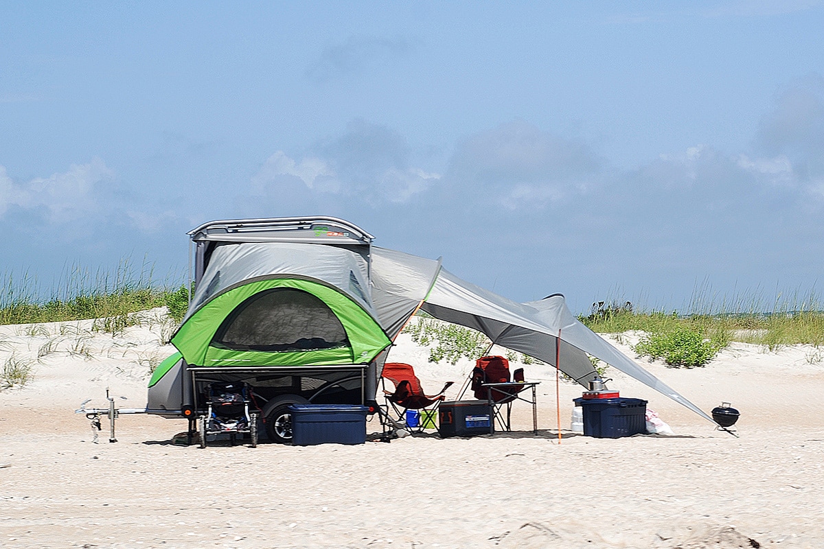 Campen am Strand