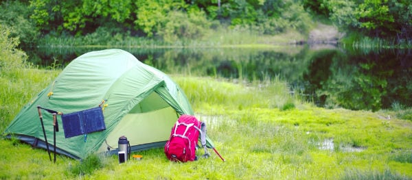 Umweltfreundliches Camping