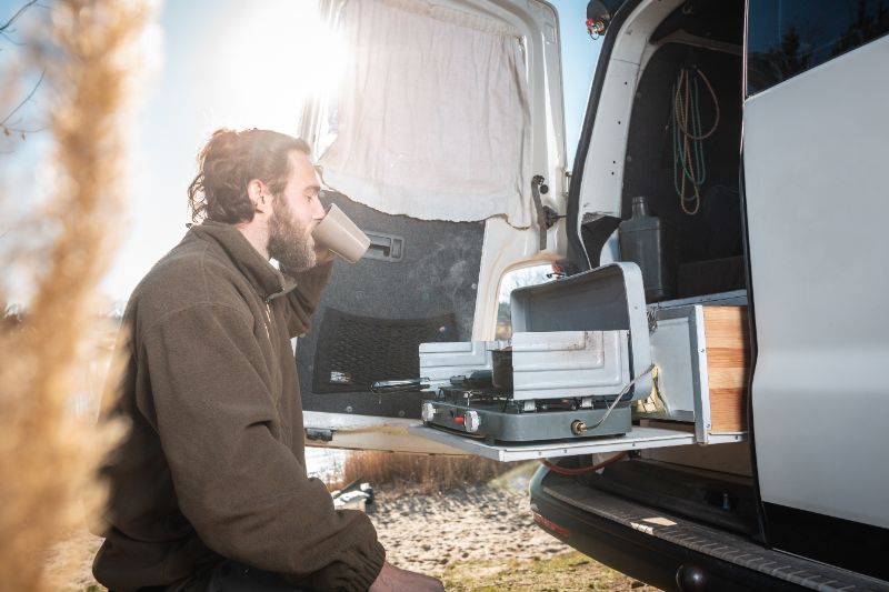 Kaffeegenuss am CamperVan