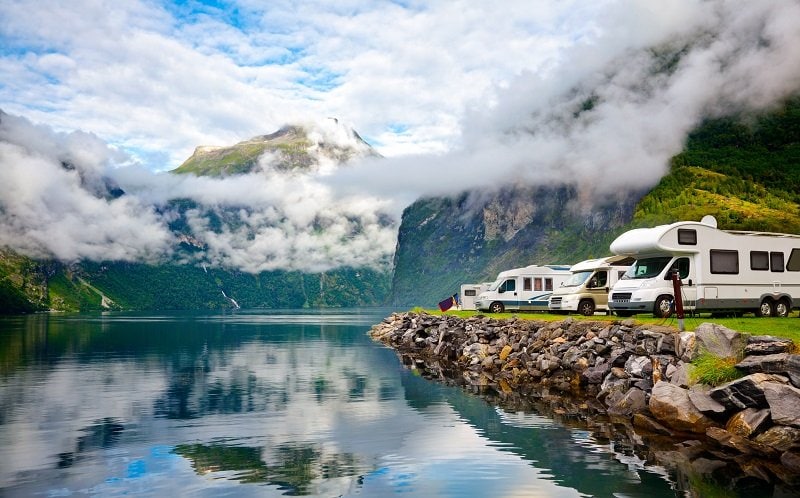 Wohnmobil mieten und dann wundervoll am See campen