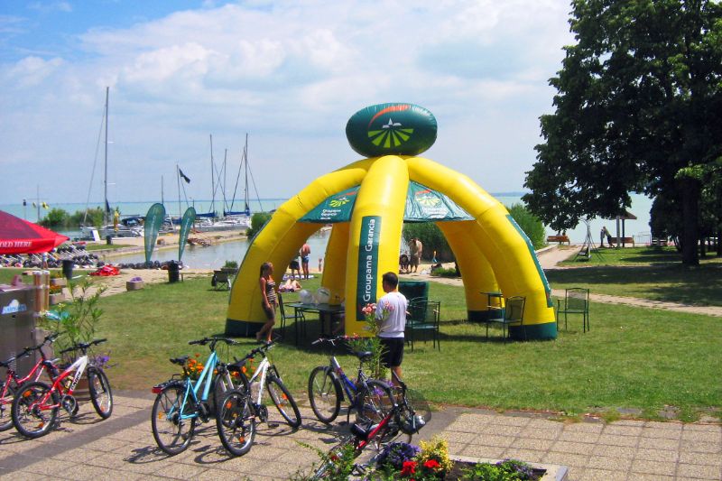 Radfahren beim Camping am Balaton