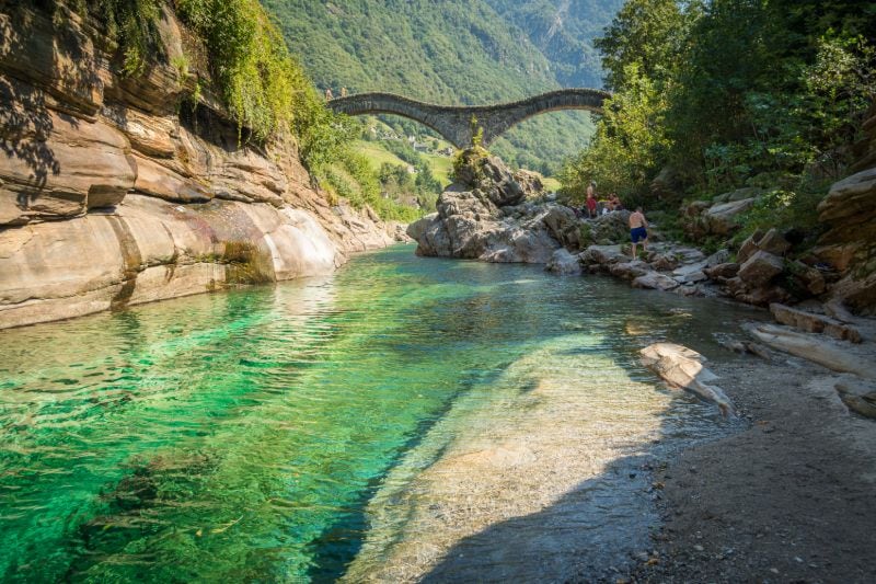 Valle Verzasca Ponte dei Salti im Tessin