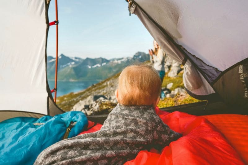 Zelten mit kleinen Kindern