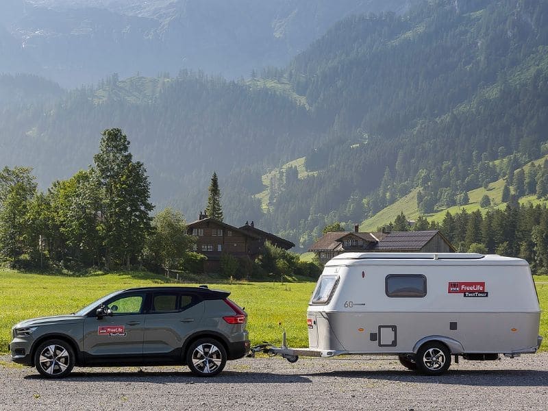 Trekauto voor de caravan