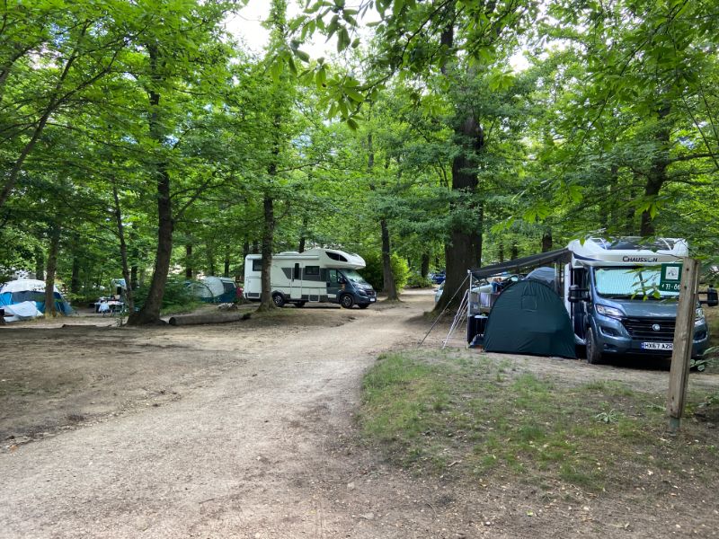 Campen in der Natur von Paris