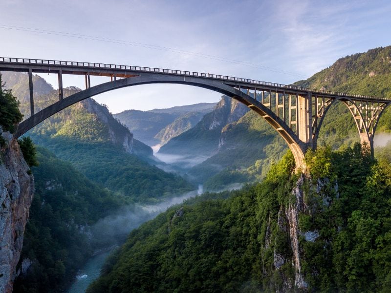 Sehenswürdigkeiten in Montenegro: die Tara-Schlucht