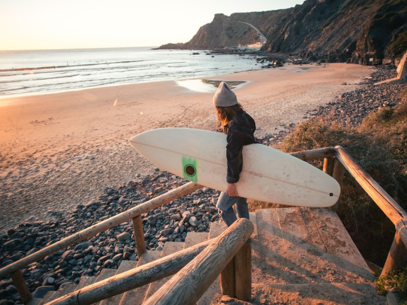 Surfen in Biscarrosse an der Atlantikküste