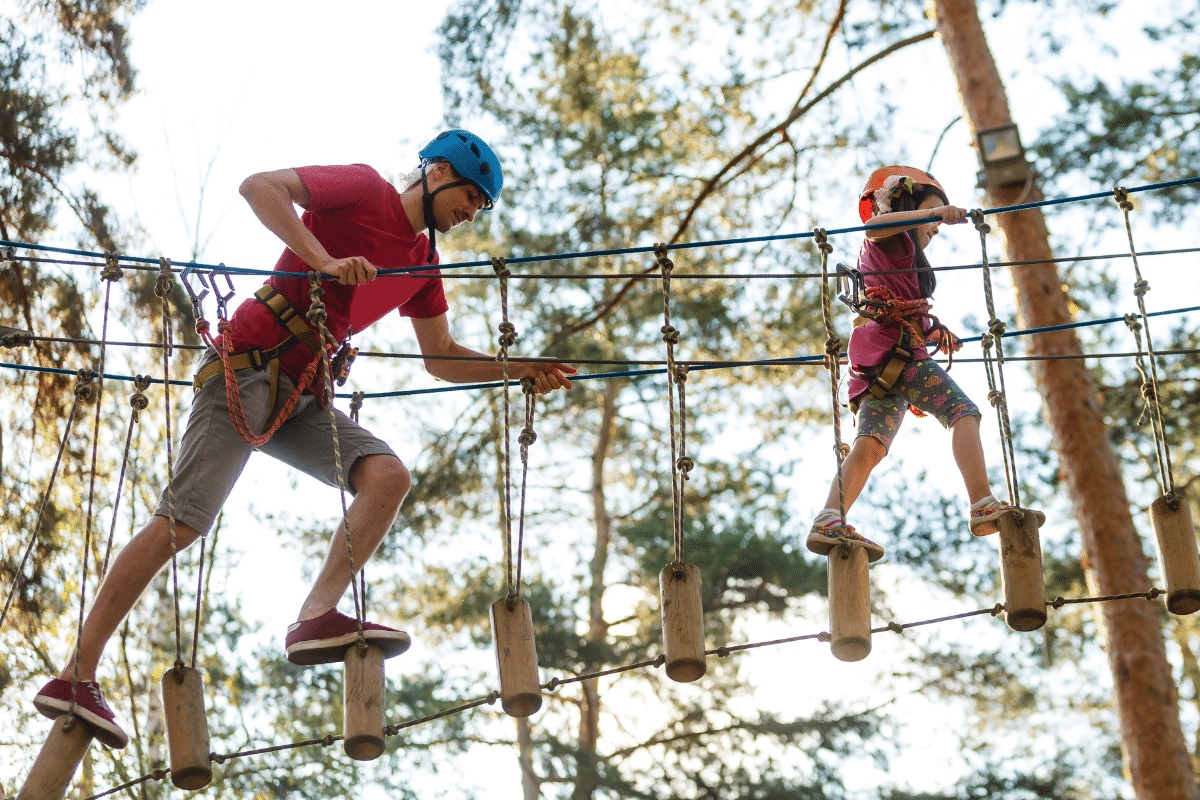 Zipline im Parco Avventura Madonie auf Sizilien