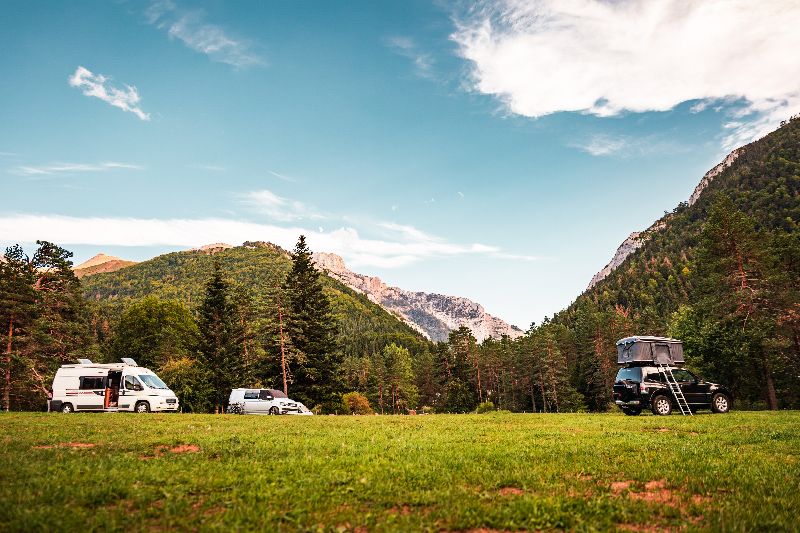 Camping in den Pyrenäen