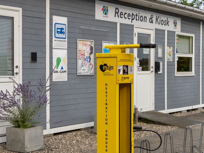 Fahrradstation auf dem Campingplatz