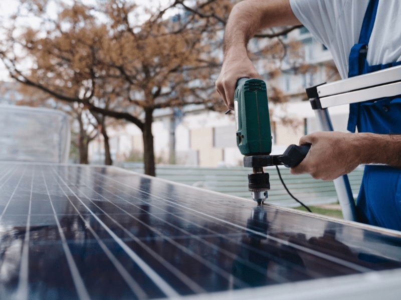 Solaranlage beim Wohnmobil