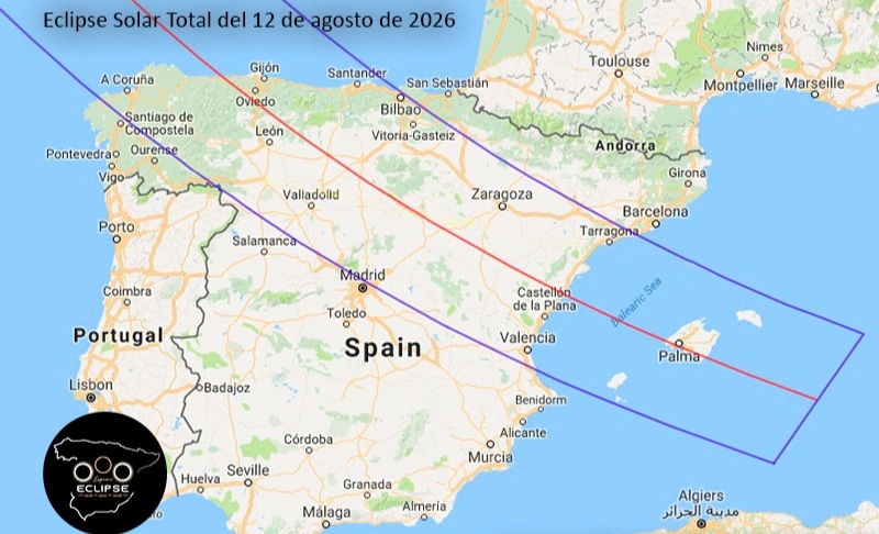 Sonnenfinsternis am 12. August 2026 in Spanien